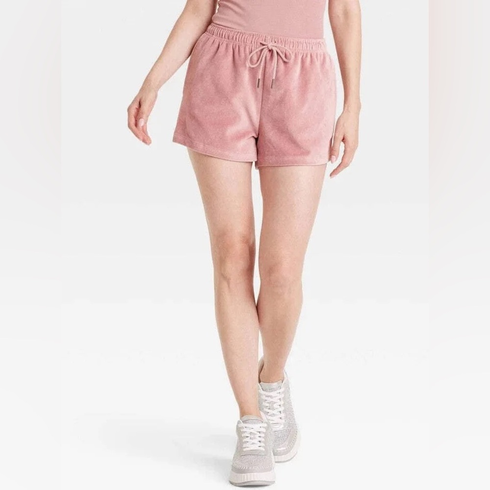 New High Rise Velour Shorts XL